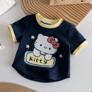 MC125 เสื้อยืดเด็กคอกลมแขนสั้น ลายการ์ตูนน่ารัก เหมาะสำหรับใส่อยู่บ้าน ออกไปเที่ยว ใส่แล้วดูน่ารักสดใส