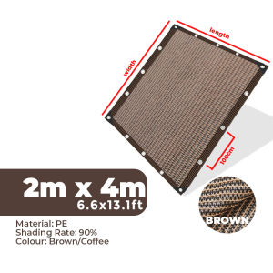 Sun Shade Net Outdoor Car Garden Balcony Privacy Sun Cover Mesh Pool Anti-UV Awning Plant Shed Sail 90% Shading Jaring