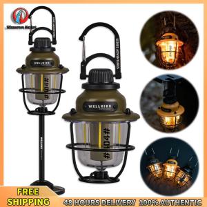 Winnereco LED เต็นท์ไฟฉุกเฉิน Light Type-C retro Campsite Lantern 30h Runtime Max Runtime สำหรับสนามหญ้าเส้นทางกลางแจ้ง Garden Street Path Lawn
