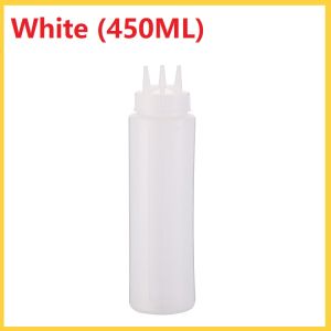 3 Hole Squeeze Bottle Plastic Oil Vinegar Bottles Condiment Dispenser Sauce Bottle Ketchup Salad Cruet Can