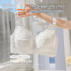 【SingaBralette】Minimizer Bra หน้าอกใหญ่ดูชุดชั้นในขนาดเล็กไร้สาย Anti-Sagging Ultra-Thin Lace Soft Full Cup ปรับชุดชั้นในขนาดใหญ่