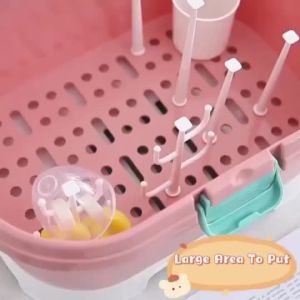 Large Capacity Baby Bottle Drying  Rack Storage Easy To Carry Pacifier Accessories
