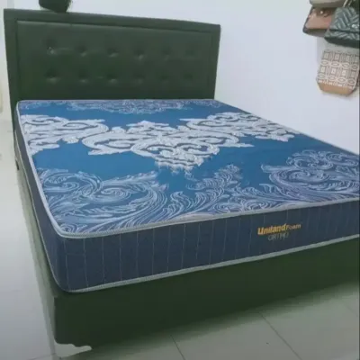 full set kasur Matras busa Uniland Rebounded Ortho 20cm + Divan Full Kancing bonus 2 bantal