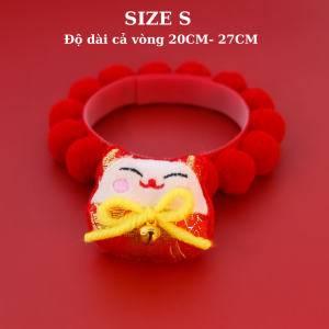 VÒNG CỔ 3 CHUÔNG CAO CẤP PHỤ KIỆN SANG TRỌNG CHO CHÓ MÈO