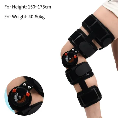 Adjustable Hinged Knee Brace Leg Supports with Polycentric Hinges for Post Surgery Injury Recovery Sports Walking