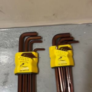 AWE 9PCS 1.5-10mm Extra Long S2 Ball Point Hex Key Set Metric Allen Wrench Tool Set