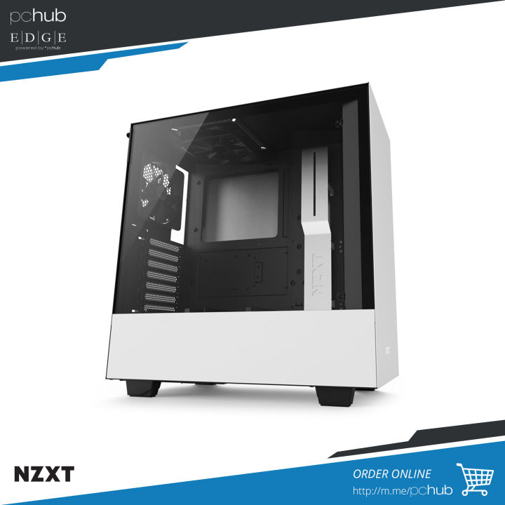 NZXT H510 TG, Matte white ATX , 2x120mm, pn: CA-H510B-W1 | Lazada PH