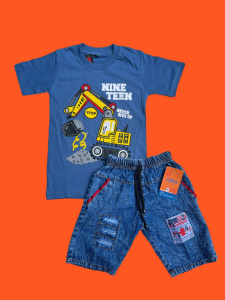 SETELAN KAOS ANAK MOTIF BEKO