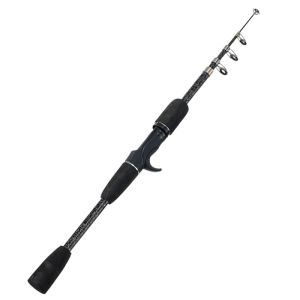 Joran Pancing Teleskopik Portabel Tongkat Pancing Berputar Super Keras Bahan Serat Kaca 1.8M-3.3M Bepergian Ultra Ringan Untuk Memancing Di Kapal