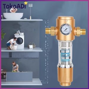 Sambungan Pipa Tembaga / Filter Rumah Seumur Hidup Tidak Perlu Penggantian Filter / Pemurni Air Aliran Universal