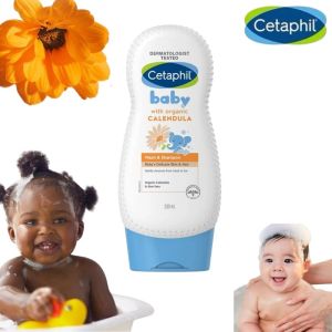 Sữa tắm dưỡng ẩm dịu lành cho bé với Calendula hoa cúc hữu cơ CETAPHIL BABY W&SHAMPOO CALENDULA