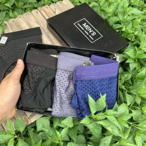 Sỉ Hộp 4 Sịp Tam Giác Sịp Chéo Nam Thông Hơi Cạp To