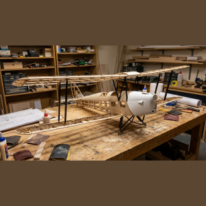RC AirPlanes Laser Cut Balsa Wood DIY Airplane Kit TigerMoth DH-82 Frame Wingspan 1000mm Model Building Kit