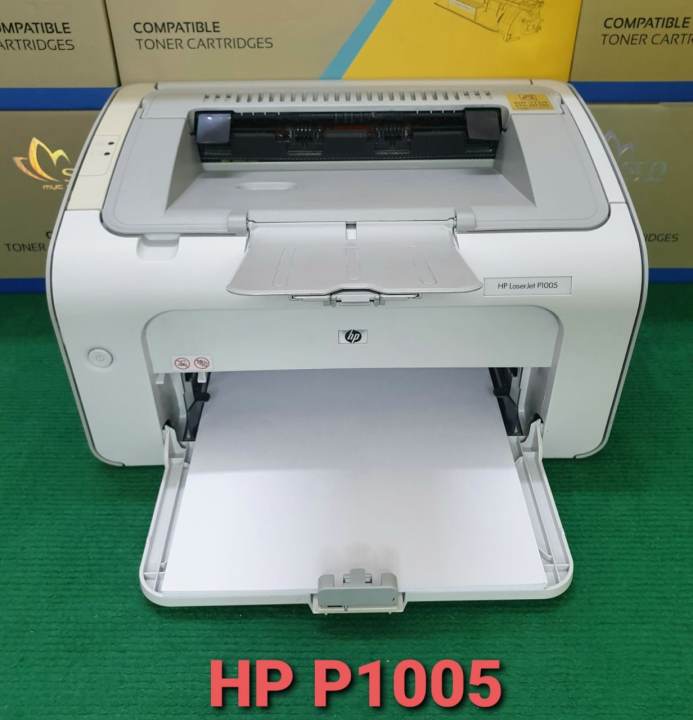 Thanh lý máy in đơn năng trắng đen cũ HP Laserjet P1005, tặng kèm hộp mực, giấy in A4