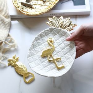 Nordic  Design Pineapple Dish Jewelry Storage Decorative Ornaments