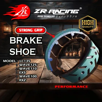 EX5 WAVE125 LC135 RXZ BRAKE SHOE LINING BRAKE -ZR RACING / YAMAHA / MODENAS / HONDA / MASADA
