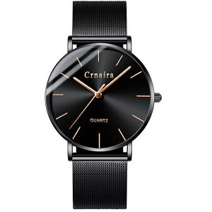 Đồng Hồ Nam CRNAIRA CR0788 Mặt Siêu Mỏng Doanh Nhân chống nước 3ATM Dây Thép Mành Cao Cấp