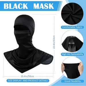 Sun Mask Balaclava Long Style UV Protection Neck Guard 360° Coverage Breathable for Outdoor Sports