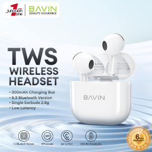 BAVIN BA85 TWS Hi-Fi Wireless Earphones Compact & Slim Design Low Latency Earbuds with Smart Touch / Long Battery Life