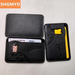 [COD] SHGMYD Hero Squad Bat ID Hollow Out Character Card Case Personalized SuperHero Mask Card Holder Wallet Gift