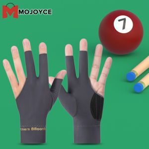 MOJOYCE Billiard Gloves Open Finger Gloves Anti-Slip Elasticity Gloves Breathable Billiard Sports Accessories
