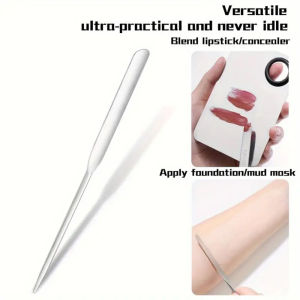 Multifunctional Stainless Steel Dual Heads Makeup Toner Liquid Foundation Spatula Cosmetic Mixing Tool