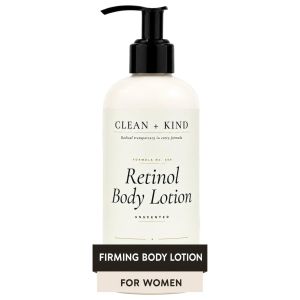 Kem dưỡng thể Retinol với mỡ bò — Kem làm săn chắc và cho da chùng da lão hóa chứa Hyaluronic Acid + Niacinamide — Kem dưỡng ẩm không mùi dành cho nữ sản xuất tại Mỹ 8 oz