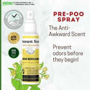 Poop Spray Ninja Bathroom Toiled Spray - Citrus Lemon Scented Air Freshener 60ml Ginhawa Scent