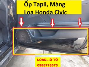 Ốp Tapli cánh cửa Màng Loa xe Honda Civic 2017- 20192020 Titan Cao Cấp