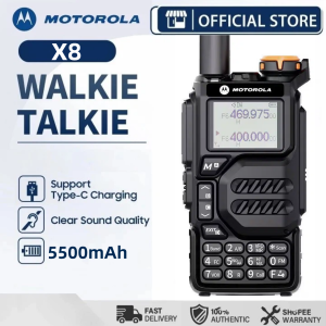 Motorola Radio X8 Portable Long Range Walkie Talkie 10 Watt U/V Two-Way Radio 15KM 199 Channels Outdoor/Waterproof Handy Talky