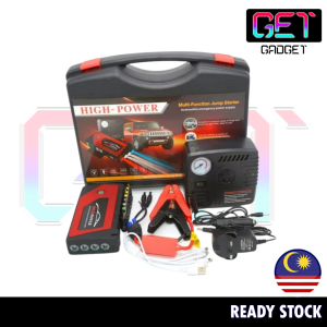 Get Gadget⚙ 99800mAh 12V Car Jumper Car Powerbank (3 Months Warranty) Car Tyre Air Pump Starter Booster Portable USB Charger Car Emergency Start Power Bank Supply Battery Charge Car Start Supply Phone Charging 充电宝 汽车启动器 汽车电源 - Lazada