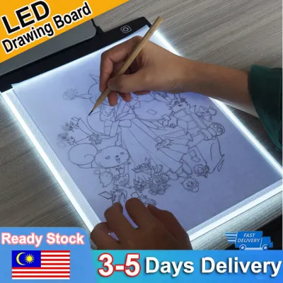 🔥HOT🔥【Malaysia Ready Stock】Portable A5/A4/A3 Tracing LED Copy Board Light Box Ultra-Thin Adjustable USB Power Artcraft LED Trace Light Pad for Tattoo Drawing Streaming Sketching Animation Stenciling Fast Delivery