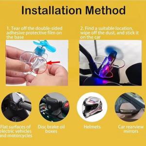 Pesawat Lampu LED Ornamen Dekorasi Sepeda Motor Mobil Pesawat Energi Angin Pesawat Kecil