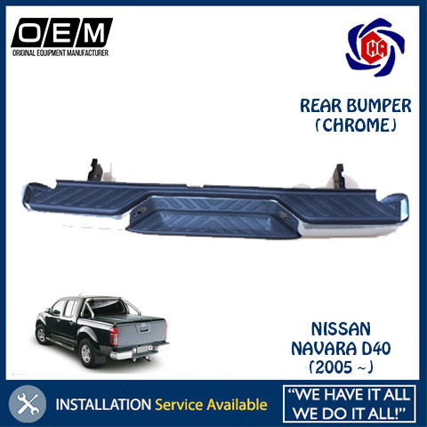 Nissan Navara D40 2005 Rear Bumper Belakang Chrome Lazada Lazada