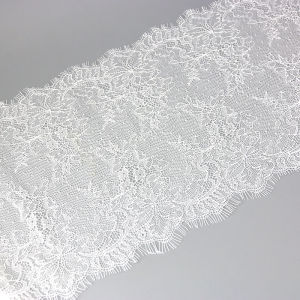 (3 เมตร/ล็อต) 26 ซม.สีขาวขนตาลูกไม้ตกแต่งผ้ารักอุปกรณ์เสริมชุดแต่งงาน