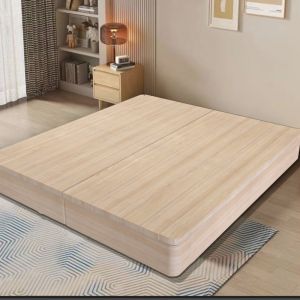 Tatami bed frame full floor platform low bed solid wood moisture-proof slats frame floor plank rental house no headboard floor bed
