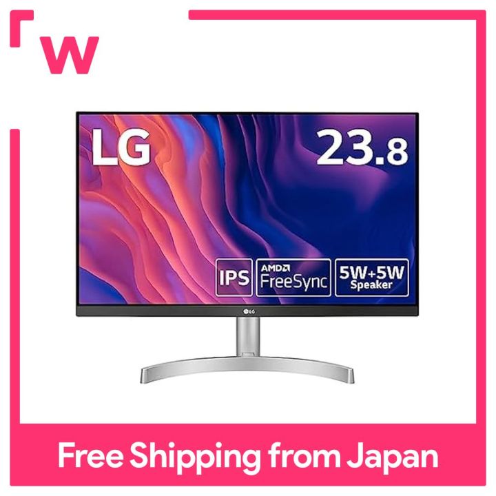 LG Frameless Monitor Display 24ML600S-W 23.8 / Full HD / IPS Anti-Glare ...