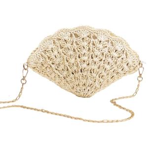 Phụ nữ Crochet Túi Đeo Vai handmade rơm dệt đi biển túi xách đeo chéo Satchel ví cho mùa hè