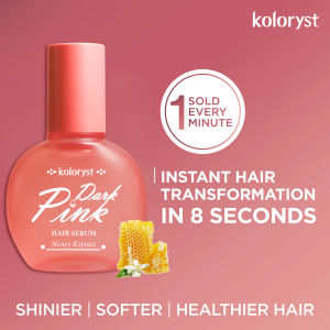 Koloryst Honey Infused Dark Pink Hair Serum 70ML antioxidant smooths brightens repairs heat and ironing protection fragrance Leave-in Hair Oil Haircare Smooth