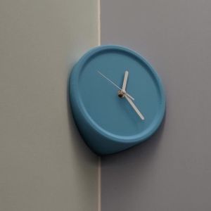 xpkQ Living Room Silent Wall Clocks Simple Non-Ticking Punch-Free Corner Wall Clock Bedroom Technology Luxury Art Home Decoration 3M8Q4