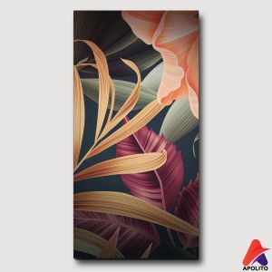 HIASAN DINDING TROPICAL PAJANGAN Wall DECOR APOLITO ( 15X30 CM ) KAMAR DINDING RUMAH BUNGA TROPICAL FLORAL DAUN TROPICAL
