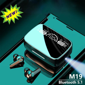 Tai Nghe Không Dây M19 TWS Tai Nghe True Wireless M19 TWS kháng Nước IP67 Chống ồn có Micro Tự Động Kết Nối Bluetooth V5.1 Điều Khiển Cảm Ứng Thiết kế Tráng Gương Màn Hình Led Hiển Thị Phần Trăm Pin ( BH 12 THÁNG TRÊN TOÀN QUỐC )