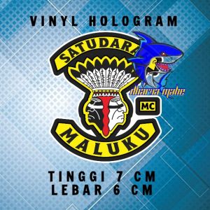 SATU DARAH MC SATU DARAH MALUKU MC STIKER HOLOGRAM