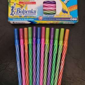 Pulpen Bollpenku Spiral ( 12 Pcs )
