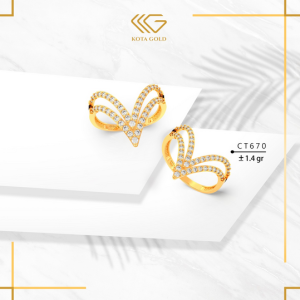 CINCIN EMAS KADAR 375 (8K) DAN 300 (6K) MODEL AUREL DOUBLE LAYER CT 670