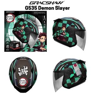 Gracshaw G535 Limited Edition Demon Slayer Double Visor Helmet Open Face