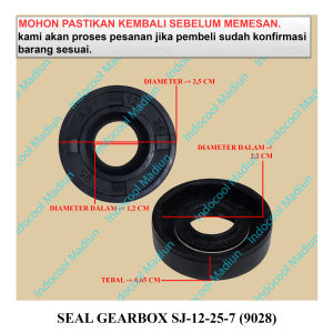 SGX2  KARET SEAL GEARBOX MESIN CUCI 2 TABUNG / SEAL GEARBOX SJ-12-25-7 (9028)