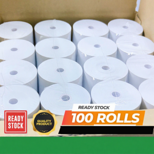 High Quality Thermal Paper Roll 57x50 80x60 POS Receipt Paper Printer Cash Register Paper Kertas juruwang pencetak resit