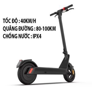 Xe Scooter Điện Gấp Gọn X9 MAX – Pin 20.8Ah Công Suất 48V 100Km Động Cơ 500W Chống Nước IPX4 - Xe Trượt Scooter Cỡ Lớn