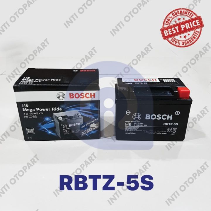 Accu Aki Motor BOSCH RBTZ-5S Original | Lazada Indonesia
